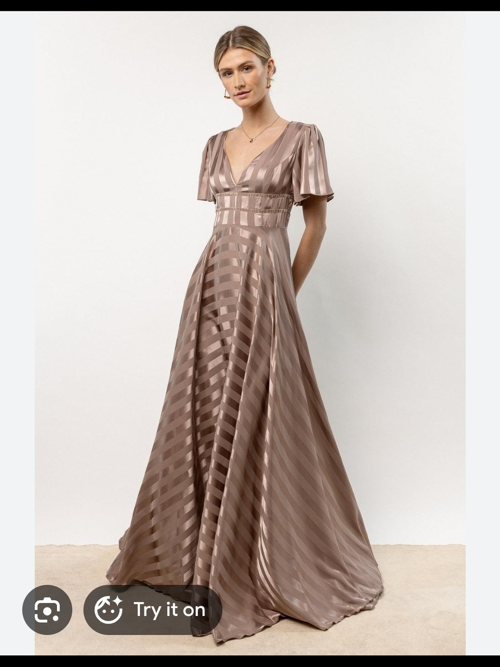 Böhme Medium Size  V-Neck Maxi Dress